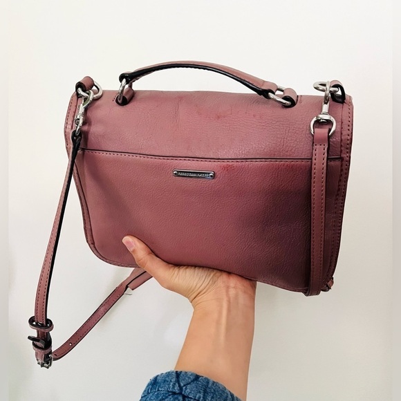 Rebecca Minkoff Bowery Crossbody Mauve Pink Satchel - Picture 3 of 3